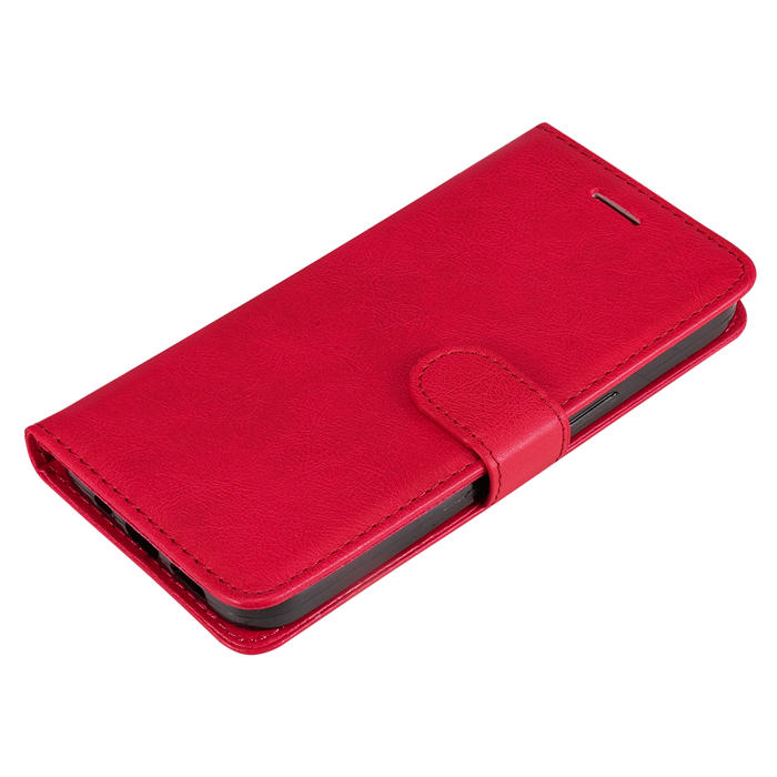 Solid Color Wallet Magnetic Stand Leather Phone Case