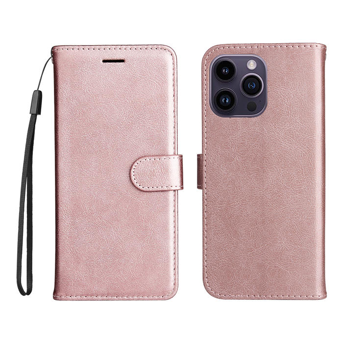 Solid Color Wallet Magnetic Stand Leather Phone Case