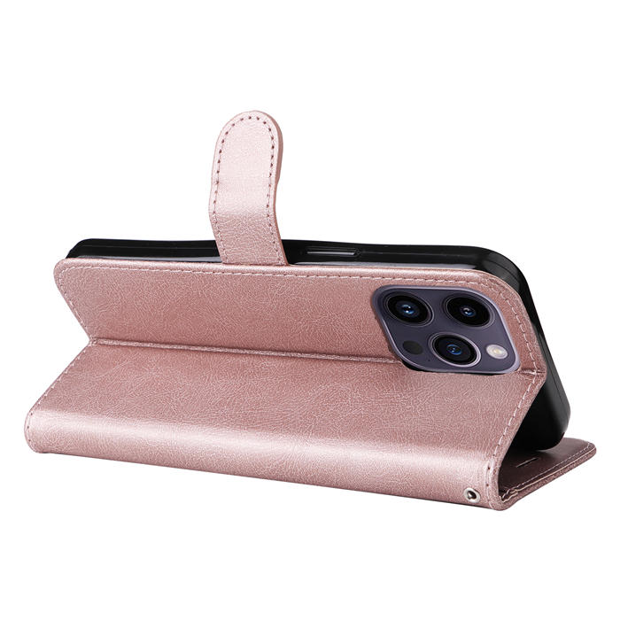 Solid Color Wallet Magnetic Stand Leather Phone Case