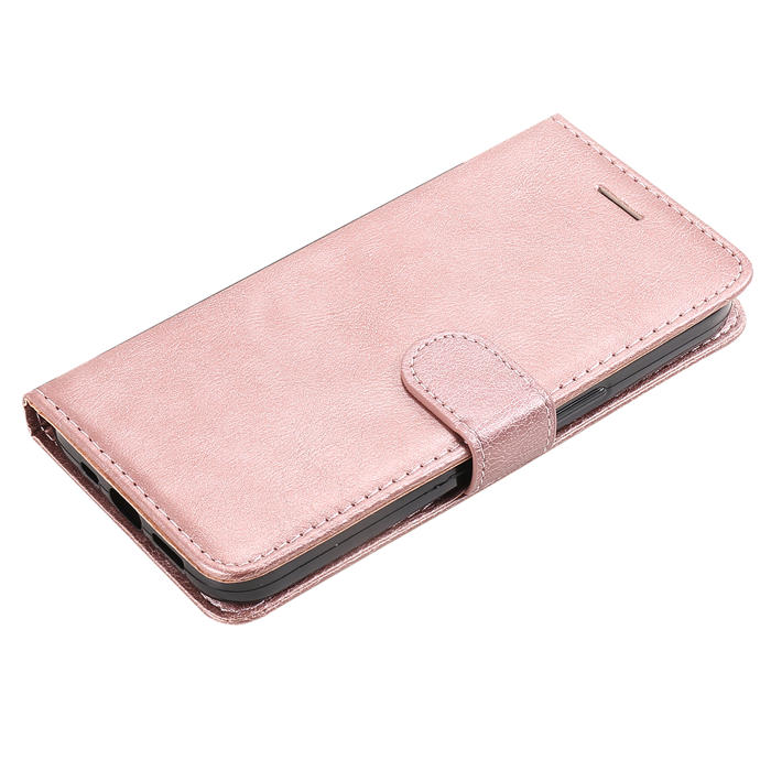 Solid Color Wallet Magnetic Stand Leather Phone Case