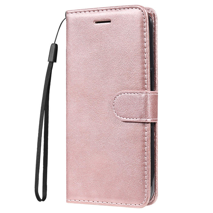 Solid Color Wallet Magnetic Stand Leather Phone Case