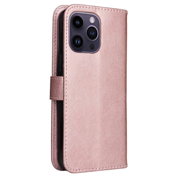 Solid Color Wallet Magnetic Stand Leather Phone Case