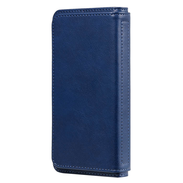 Samsung Galaxy Note 10 Multi-function 10 Card Slots Wallet Case Dark Blue