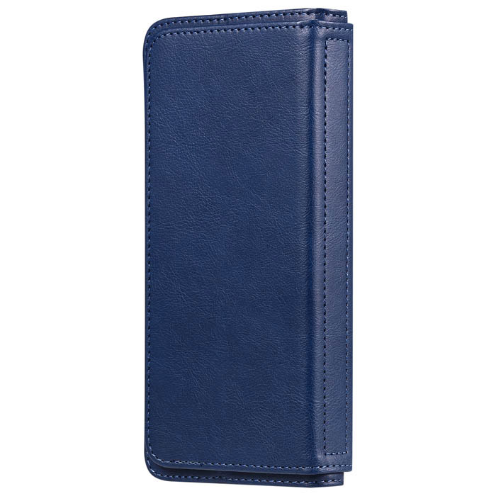 Samsung Galaxy S20 Ultra Multi-function 10 Card Slots Wallet Case Dark Blue