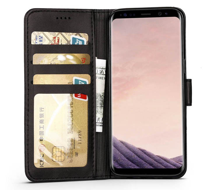 LC.IMEEKE Samsung Galaxy S8 Wallet Stand PU Leather Case