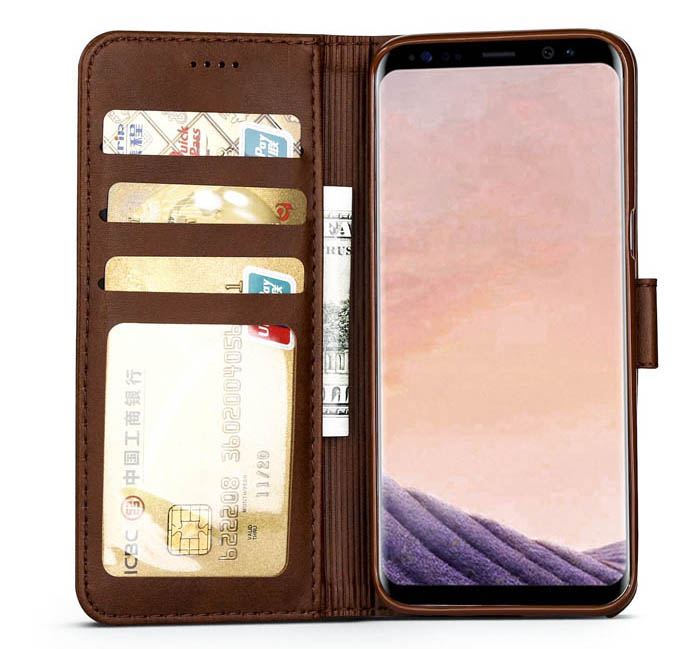 LC.IMEEKE Samsung Galaxy S8 Wallet Stand PU Leather Case