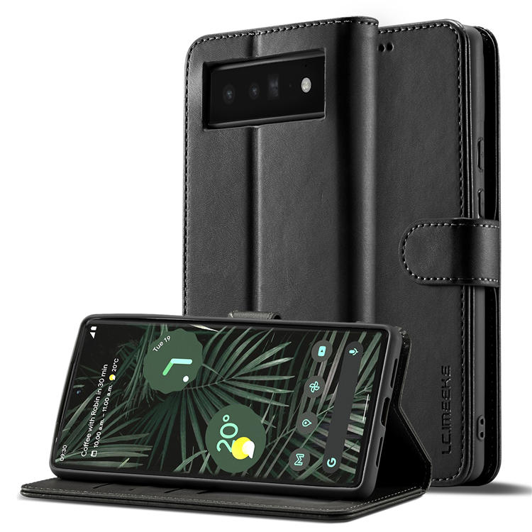 LC.IMEEKE Google Pixel 6 Wallet Magnetic Stand Case