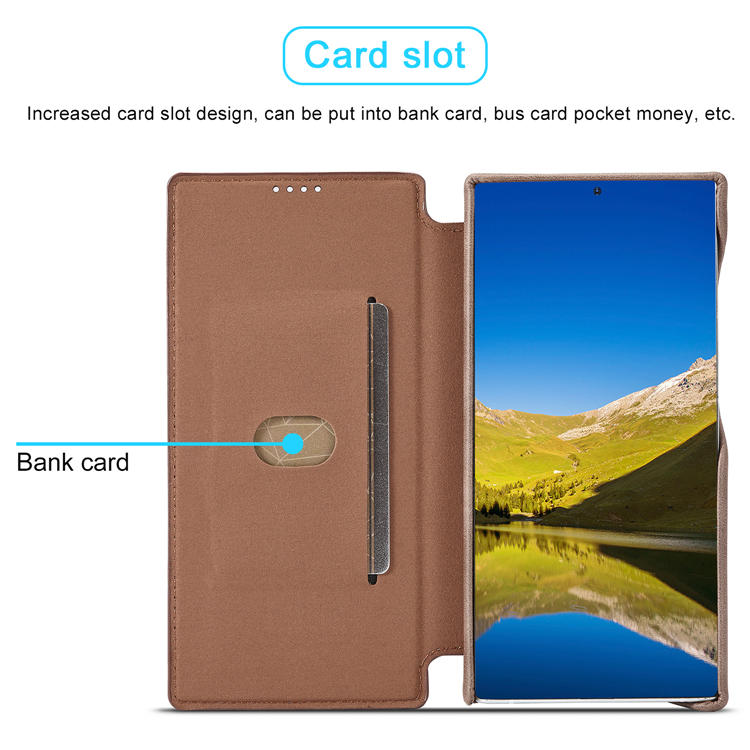 LC.IMEEKE Samsung Galaxy S22 Ultra Card Slot Magnetic Case Gray