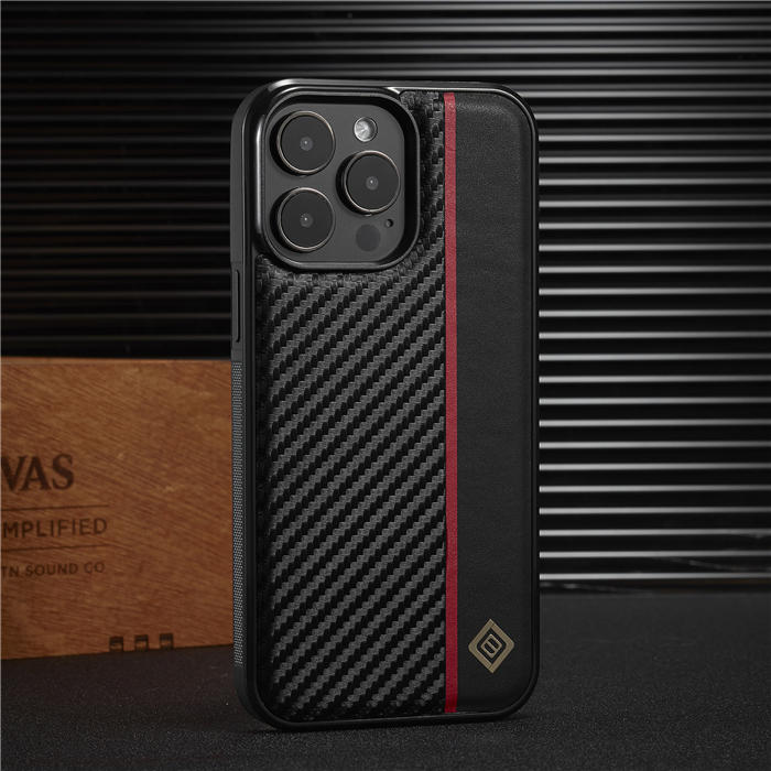 LC.IMEEKE Carbon Fiber Texture Phone Cover