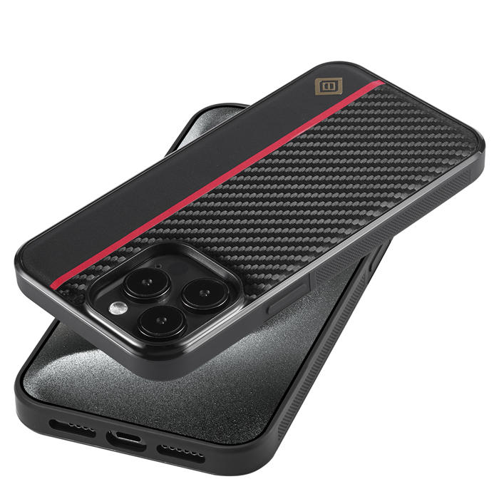 LC.IMEEKE Carbon Fiber Texture Phone Cover