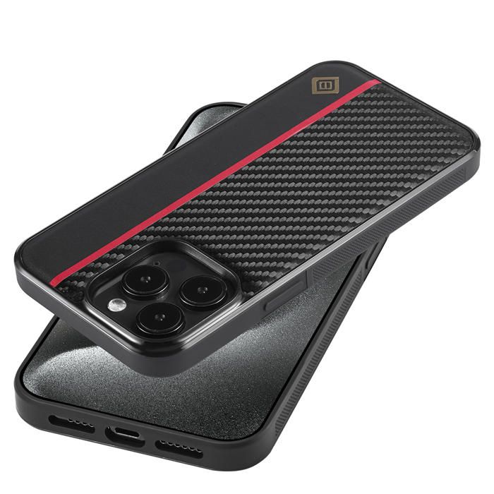 LC.IMEEKE Carbon Fiber Texture Phone Cover