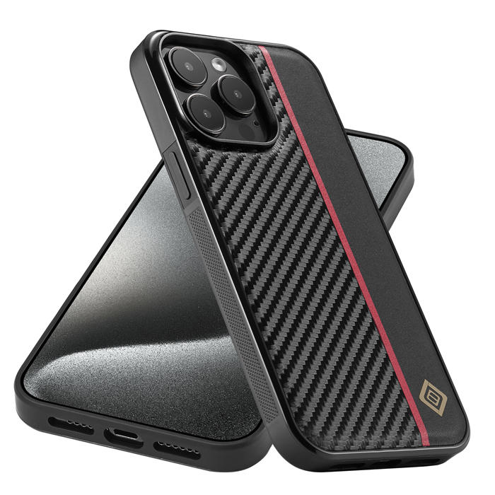 LC.IMEEKE Carbon Fiber Texture Phone Cover