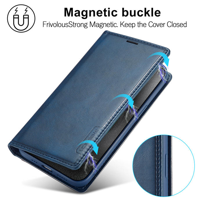 LC.IMEEKE Wallet Kickstand Magnetic Buckle Phone Case