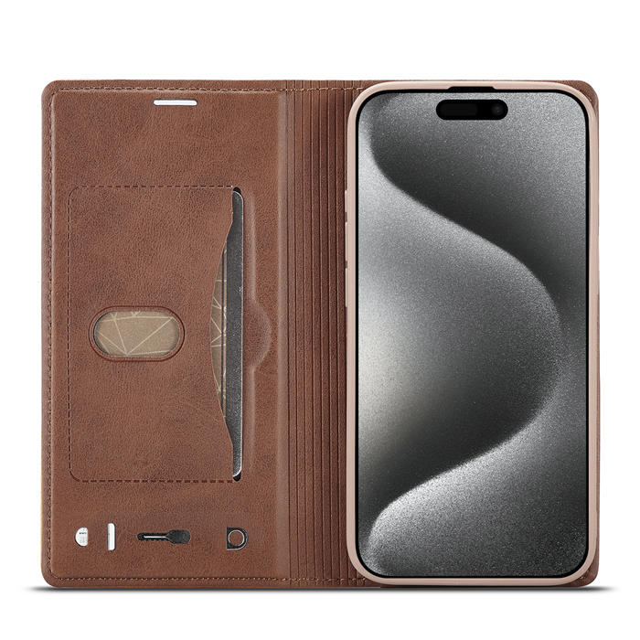 LC.IMEEKE Wallet Kickstand Magnetic Buckle Phone Case