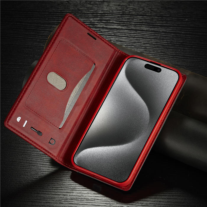 LC.IMEEKE Wallet Kickstand Magnetic Buckle Phone Case