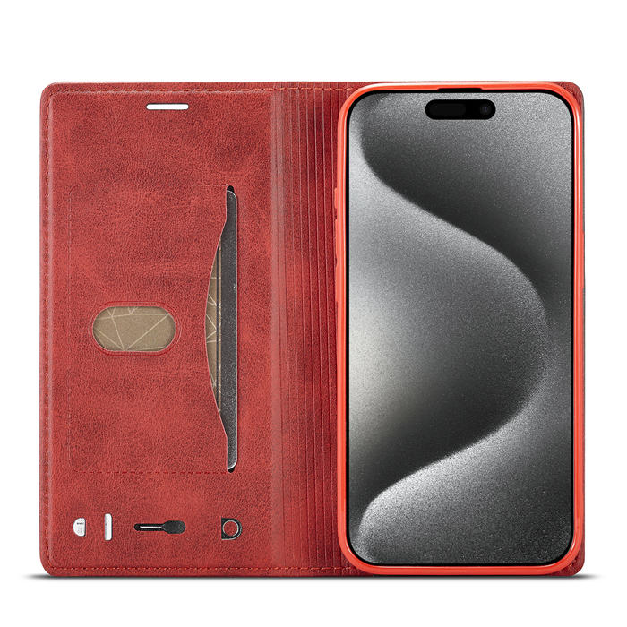 LC.IMEEKE Wallet Kickstand Magnetic Buckle Phone Case