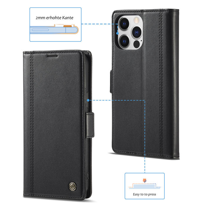 LC.IMEEKE Wallet Kickstand Magnetic Buckle Phone Case