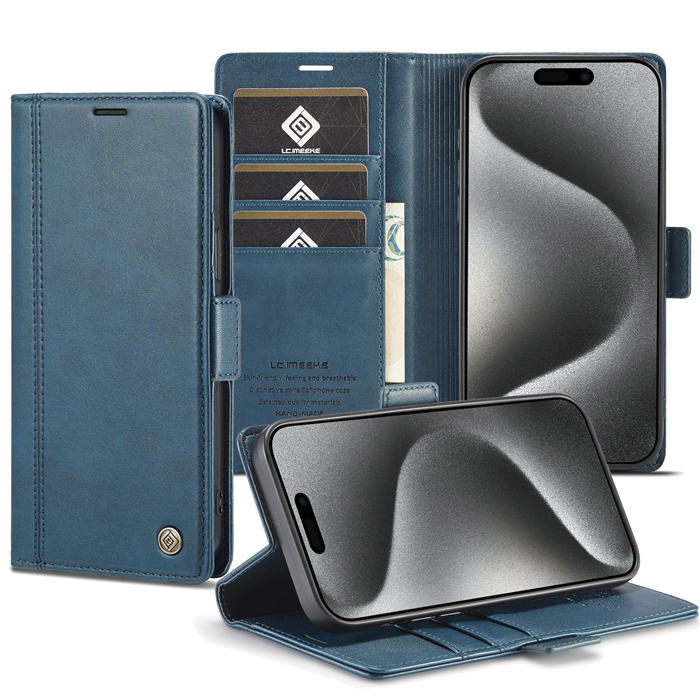 LC.IMEEKE Wallet Kickstand Magnetic Buckle Phone Case