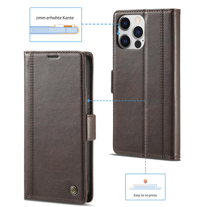 LC.IMEEKE Wallet Kickstand Magnetic Buckle Phone Case