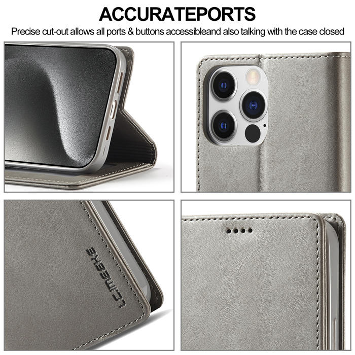 LC.IMEEKE Wallet Kickstand Magnetic Buckle Phone Case