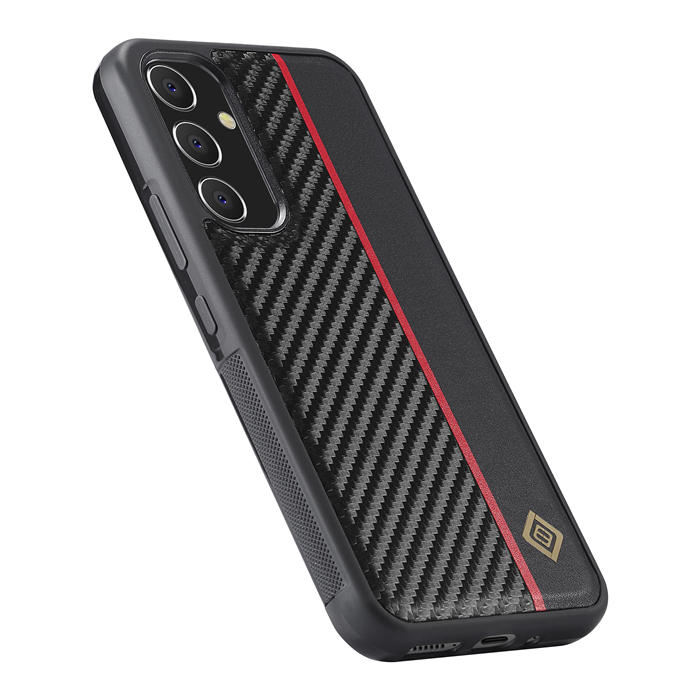 LC.IMEEKE Samsung Galaxy A24 4G Carbon Fiber Texture Phone Cover