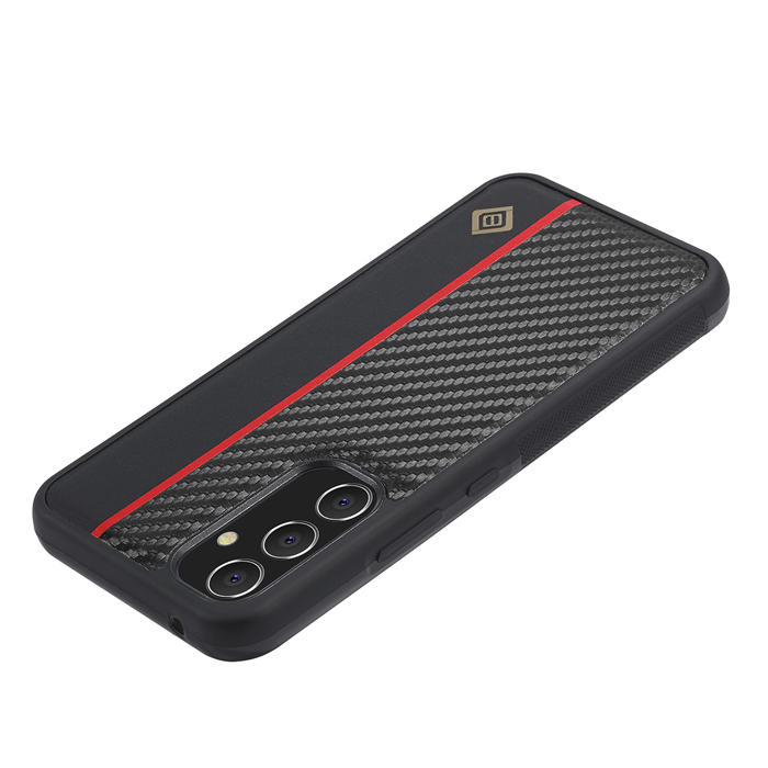 LC.IMEEKE Samsung Galaxy A24 4G Carbon Fiber Texture Phone Cover