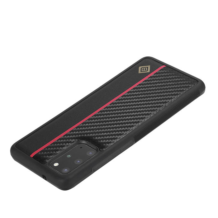 LC.IMEEKE Samsung Galaxy S20 Carbon Fiber Texture Phone Cover