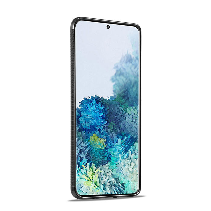 LC.IMEEKE Samsung Galaxy S20 Carbon Fiber Texture Phone Cover