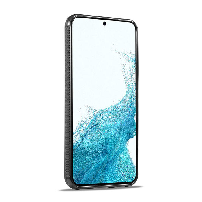 LC.IMEEKE Samsung Galaxy S21 FE Carbon Fiber Texture Phone Cover