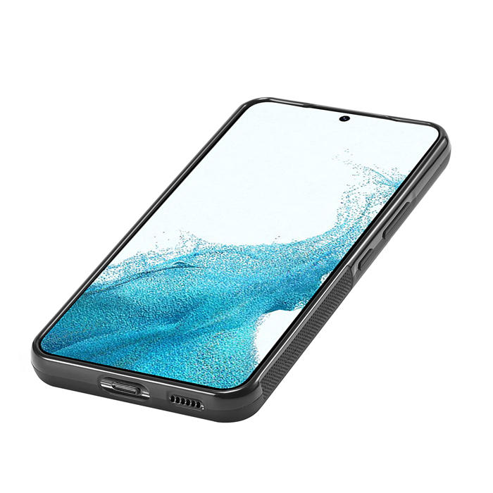 LC.IMEEKE Samsung Galaxy S22 Plus Carbon Fiber Texture Phone Cover