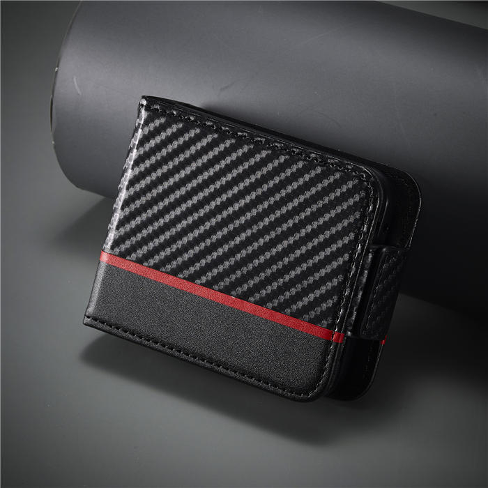 LC.IMEEKE Samsung Galaxy Z Flip5 Carbon Fiber Texture Cover