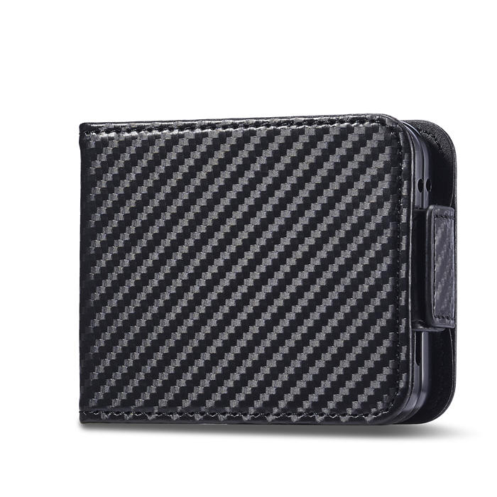 LC.IMEEKE Samsung Galaxy Z Flip5 Carbon Fiber Texture Cover 