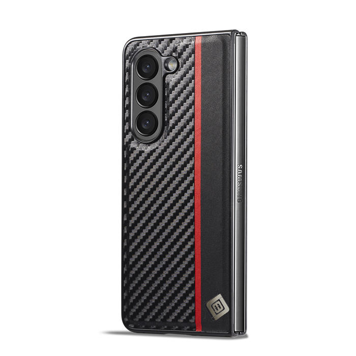 LC.IMEEKE Samsung Galaxy Z Fold5 Carbon Fiber Texture Cover 