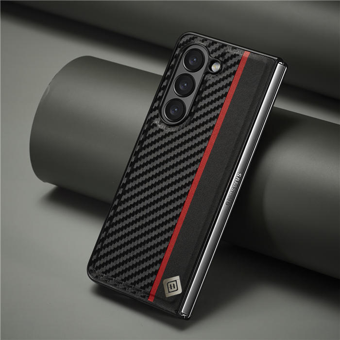 LC.IMEEKE Samsung Galaxy Z Fold5 Carbon Fiber Texture Cover 