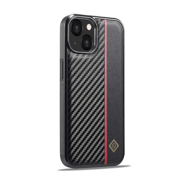 LC.IMEEKE iPhone 14 Plus Carbon Fiber Texture Phone Cover