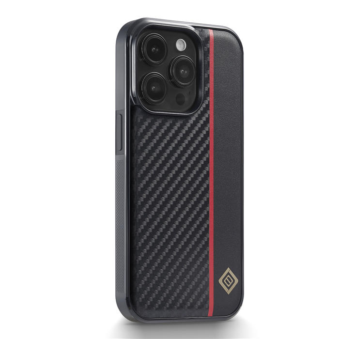 LC.IMEEKE iPhone 14 Pro Carbon Fiber Texture Phone Cover