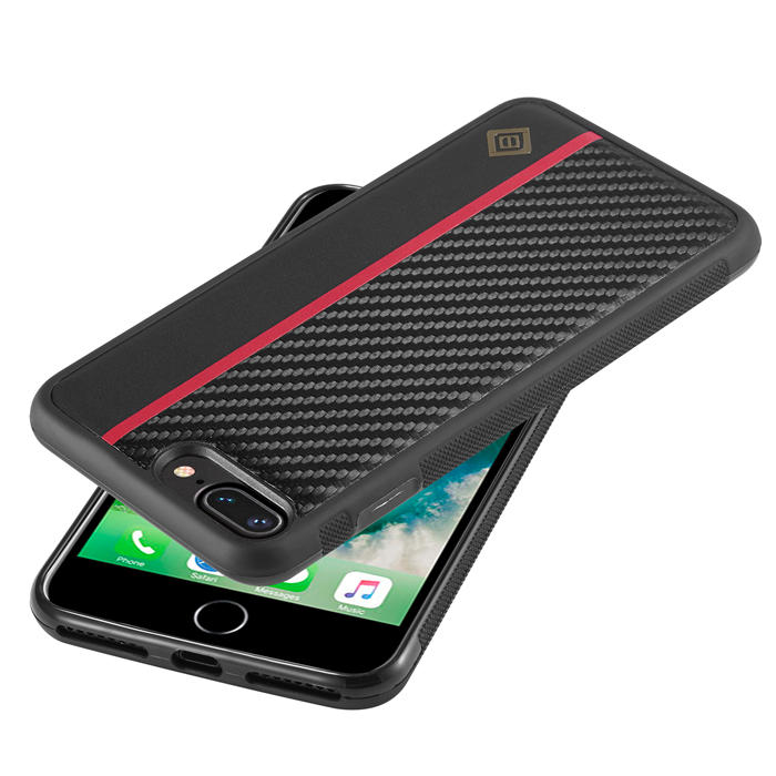 LC.IMEEKE iPhone 7 Plus/8 Plus Carbon Fiber Texture Phone Cover