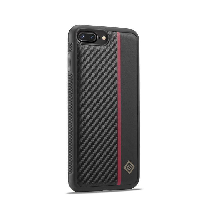 LC.IMEEKE iPhone 7 Plus/8 Plus Carbon Fiber Texture Phone Cover