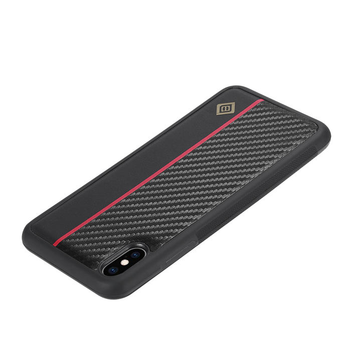 LC.IMEEKE iPhone X/XS Carbon Fiber Texture Phone Cover