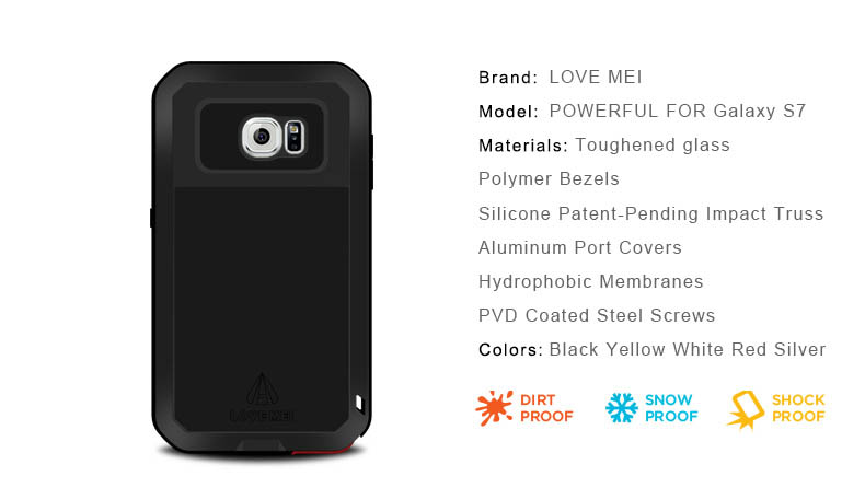 Love Mei Powerful Protective Case For Samsung Galaxy S7