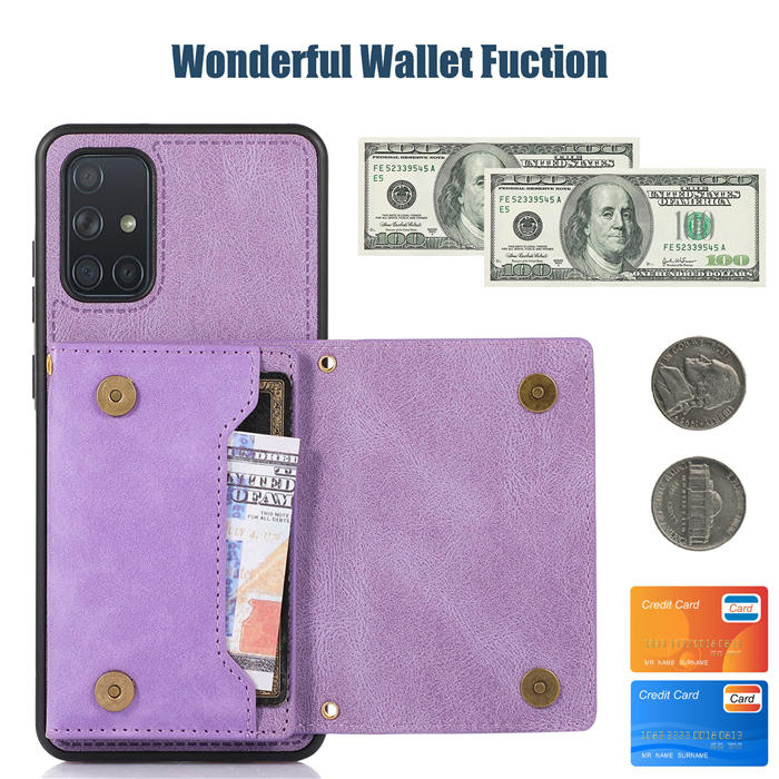 Bling Crossbody Bag Wallet Samsung Galaxy A51 Case with Lanyard Strap