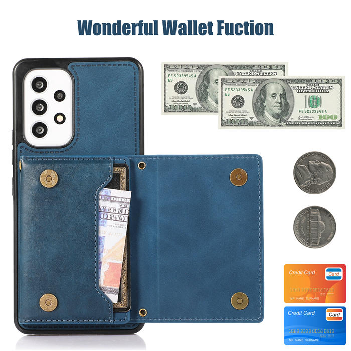 Bling Crossbody Bag Wallet Samsung Galaxy A53 5G Case with Lanyard Strap