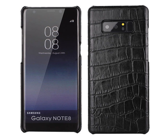 Samsung Galaxy Note 8 Genuine Leather Embossed Crocodile Back Cover Case