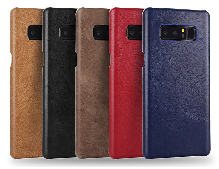 Samsung Galaxy Note 8 Genuine Leather Matte Back Cover Case