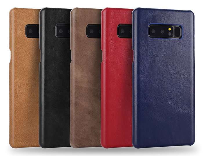 Samsung Galaxy Note 8 Genuine Leather Matte Back Cover Case