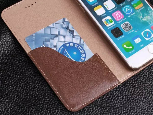 Tree Pattern Genuine Leather Casual Stand Case For iPhone 6S Plus/6 Plus