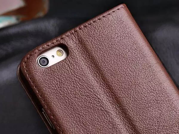 Tree Pattern Genuine Leather Casual Stand Case For iPhone 6S Plus/6 Plus