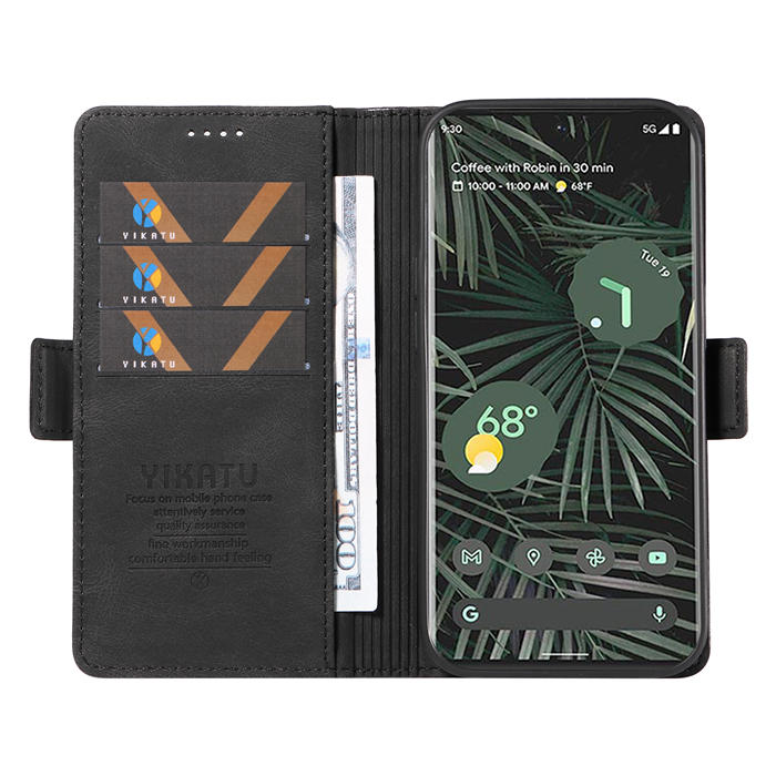 YIKATU Google Pixel 6 Pro Wallet Kickstand Case