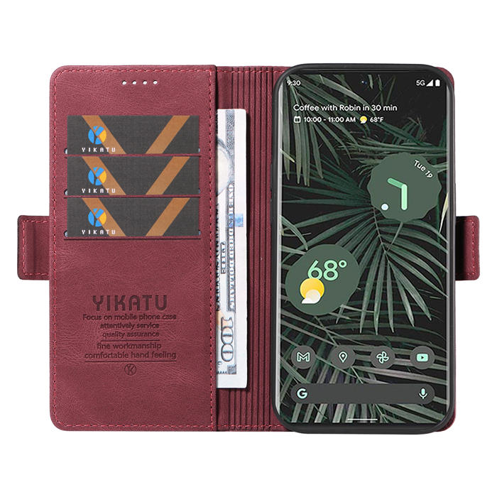 YIKATU Google Pixel 6 Pro Wallet Kickstand Case