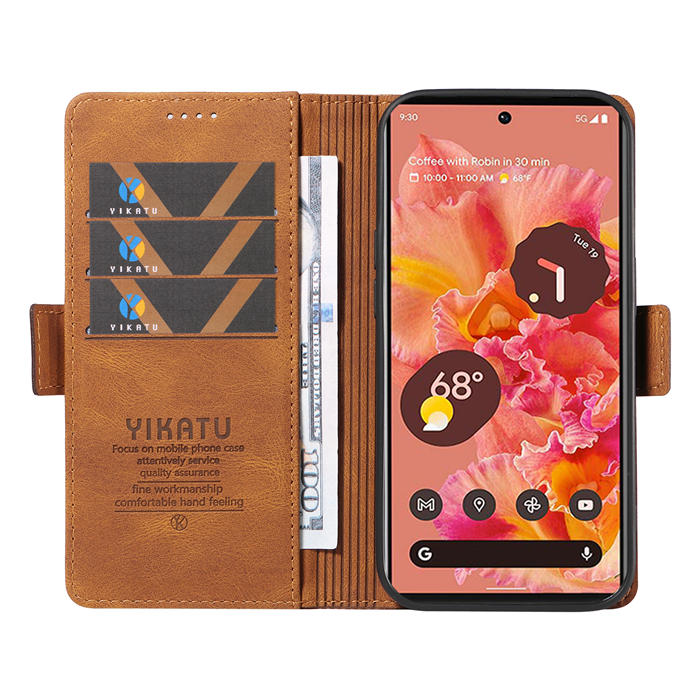 YIKATU Google Pixel 6 Wallet Kickstand Case